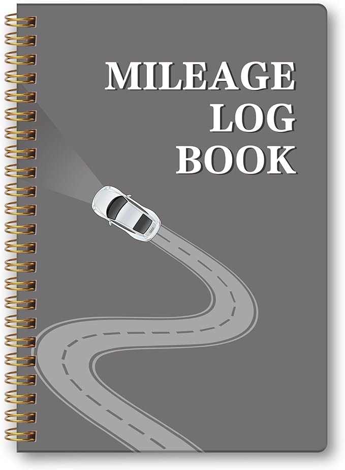 Auto Maintenance and Vehicle Maintenance Log Book, Car Maintenance & Expense Tracker Record Book Logbook, 5.9"x 8.6" - Grey