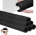 Hanaive 4 Pcs 40 Inch x 4. 1 Inch Jumbo Pool Noodles Bulk Large Swimming Swim Noodles for Floating Craft Projects Pre Slit Clamp Foam Protection Foam Tube Padding Bumper(Black)
