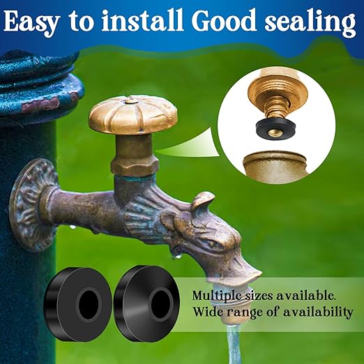 1075 Pcs 3-in-1 Spigot Repair Washers & Hose Gasket & Faucet O-Rings Kit 37 Size Plumbing Rubber Washers Assortment Set for Kitchen Faucet Outdoor Hose Bib Water Spigot Seal Repair