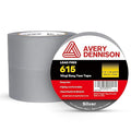 Avery Dennison Duct Tape, Heavy Duty PVC Easy Tear Tape, Strong Adhesive Waterproof Duct Tape for Indoor Outdoor Repairs, 2 in x 36 Yard, Silver, 3 Rolls