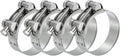 PATIKIL 60-63mm T-Bolt Hose Clamp, 4 Pack Intercooler Pipe Tube Clamps 304 Stainless Steel Radiator Hose Clamp for 2.36"-2.48" Pipe