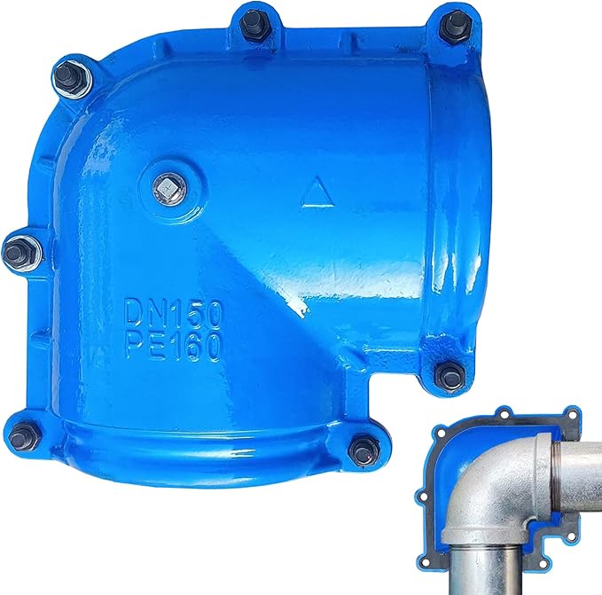 Pipe Repair Clamp 6 Inch Pipe Elbow(Outer Diameter of The Applicable Pipe is about 6.3-6.5 inch),90 Degree Elbow Leak Sealer,Short Radius,PPR/PE/Iron Pipe,Threaded And Socket Connection Elbow