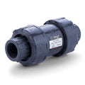 HYDROSEAL Sharkfellow 1/2’’ PVC True Union Ball Check Valve with Full Port, ASTM F1970, with EPDM Seals, Corrosion-Free, Service Free, Rated at 200 PSI @73F, Gray, 1/2 inch Socket (1/2'')