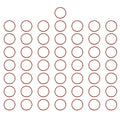 MECCANIXITY Silicone O-Ring 31mm ID 35mm OD 2mm Width Metric VMQ Sealing Gasket Replacement 50A Durometer for Plumbing Compressor Faucets Valves Repair (Red, Pack of 50)