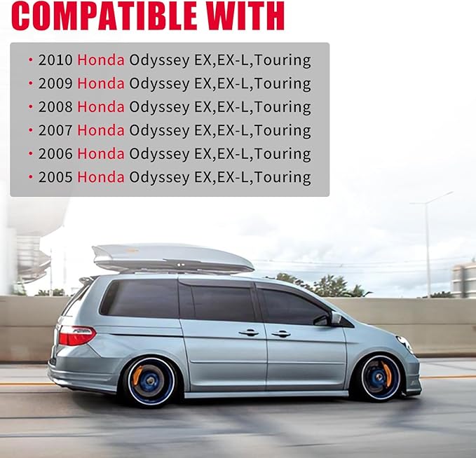 Sliding Door Roller 1 pair for 2005-2010 Honda Odyssey EX EX-L Touring,Power Slide Door Roller Assembly Replace # Left 72561-SHJ-A21, 924-128. Right 72521-SHJ-A21, 924-129