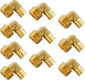 (Pack of 10) Efield Pex 3/4"x3/4" Male NPT Threaded Elbow Brass Crimp Fittings,(PEX1807099)
