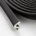 Weather Stripping Door Seal Strip - Soundproof Q-Shaped Foam for Exterior Door Frame, Large Gap Seal, Noise Cancelling, Easy to Install (Black, 60FT)