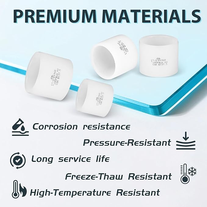 (Pack of 15) Seelink 1-1/2 Inch Inch PEX A Expansion Rings, Expansion Rings and Sleeves for PEX A Pipe and Fitting Connection