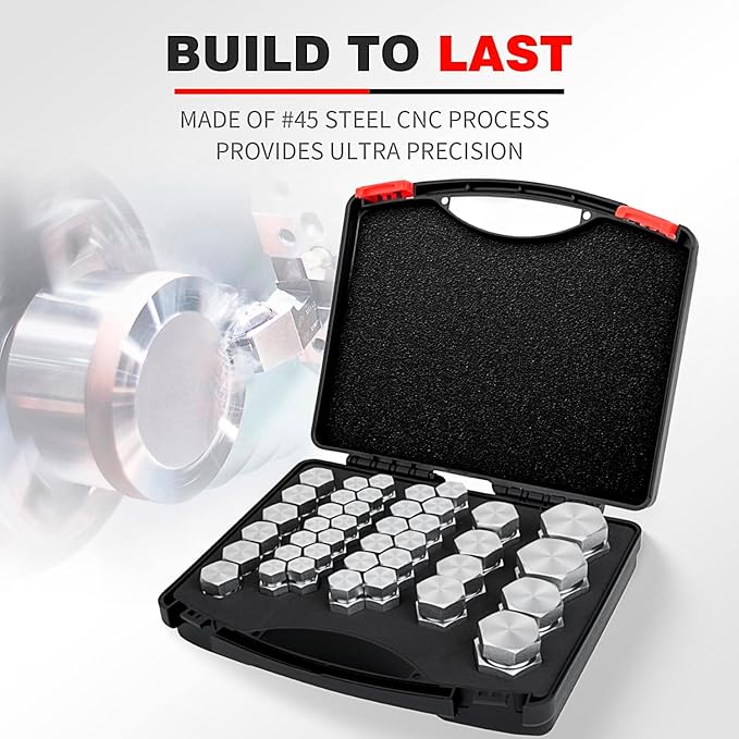 80 Pcs ORFS Cap and Plug Kit Hose Tube and Pipe Fitting Set Hydraulic O-Ring Face Seal Cap and Plug Kit Galvanized 45# Steel with Precision Threading Dash Sizes 04 06 08 10 12 16