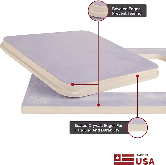 Spectre 722 All-Drywall Ceiling Access Panel – Fire-Rated- GFRG Alternative– Seamless Flush Fit, Gravity Closure, Made of Impact-Resistant Drywall – USA Made Product (FIRE Rated, 16x16)
