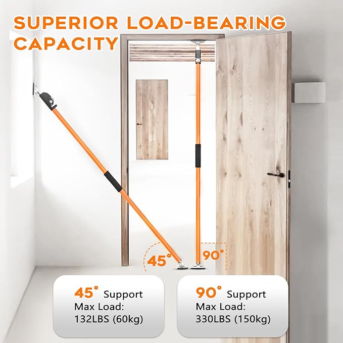 HOLOTHURIAN Cabinet Jack Support Pole, 58.7-109.5 inches Third Hand Tools Adjustable Support Pole, 3rd Hand Support System for Upper Cabinet Installation, 300 LB Capacity, 4-Pack