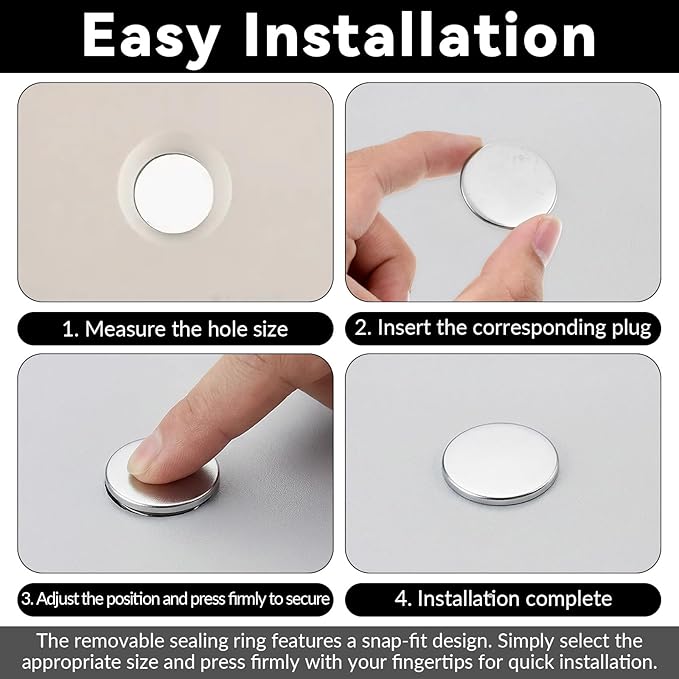 12 Pcs Knockout Seal Electrical Box, 3/4 Inch Knockout Plugs Steel Cable Connector Electrical Conduit Fittings Round Removable Seal Box Repair Kit Steel Instant Plugs for Closure Unused Outlets