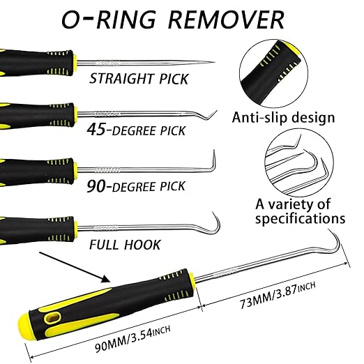 32 Size 1540 Pcs O Rings Assortment Kit Metric Nitrile Rubber Oring Set with 4 Pick for Automotive Faucet Pressure Washer Plumbing Air or Gas Repair OD 4mm-50mm