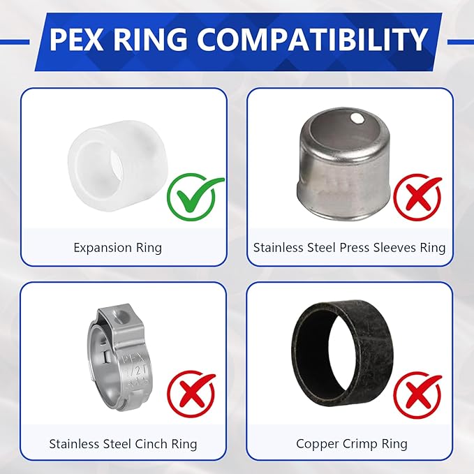 (10-Pack YVSKM) 3/4" PEX-A Straight Coupling Expansion Fitting, Lead-Free Brass Full Flow Connector, ASTM F1960 & cUPC Certified for Residential Hot & Cold Water and Radiant Heating Systems