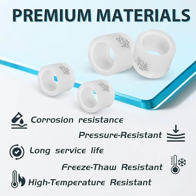(Pack of 100) Seelink 3/4 Inch Inch PEX A Expansion Rings, Expansion Rings and Sleeves for PEX A Pipe and Fitting Connection