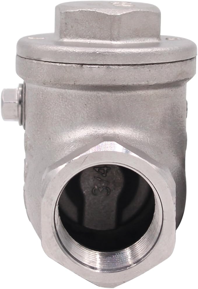 3/4 Inch Swing Check Valve - WOG 200 PSI Stainless Steel SS304 CF8M NPT