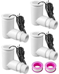 SS2 Float Switch L Shape Compatible with Safe-T-Switch, AC Float Switch for HVAC Drain Pan Condensate Outlet, AC Water Level Switch with 3/4 Inch Adapter 6Ft Wire and Tape, 4 Pack