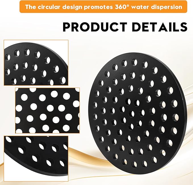 6.5 Inch Cast Iron Drain Covers, Garage Drain Cover, Basement Floor Drain Cover, Floor Drain Flood Guard, Cast Iron Floor Drain Strainer, 1 Pack