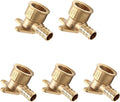 (Pack of 5) Pex Fitting 1/2 Inch x 1/2 Inch Female NPT Drop-Ear Elbow Brass(5),(PEX1807156)