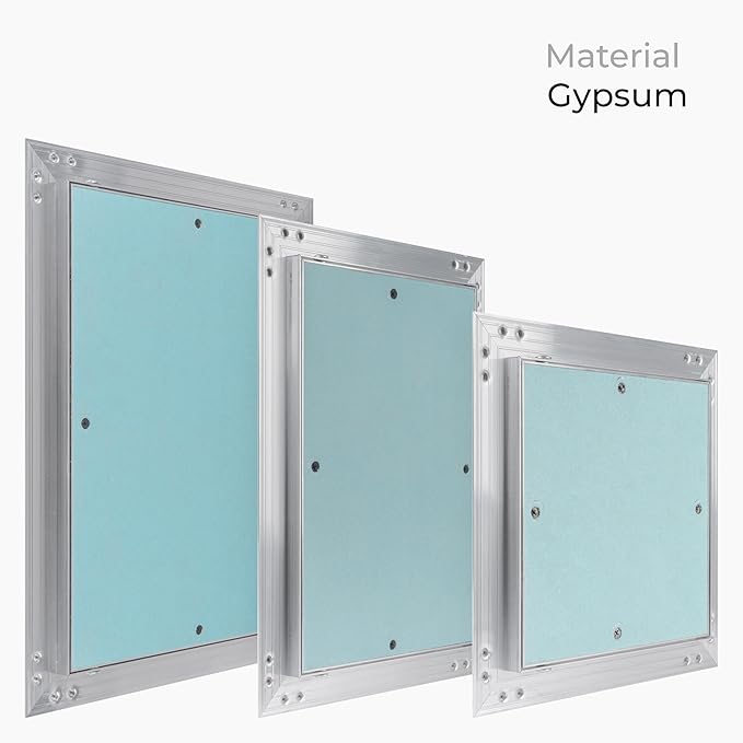 12" x 16" Inch Wall Access Panel - Waterproof Drywall Panel & Aluminum Frame Crawl Space Hatch Door - Plumbing Access Panel for Wall & Ceiling, HVAC - Drywall Access, Cover