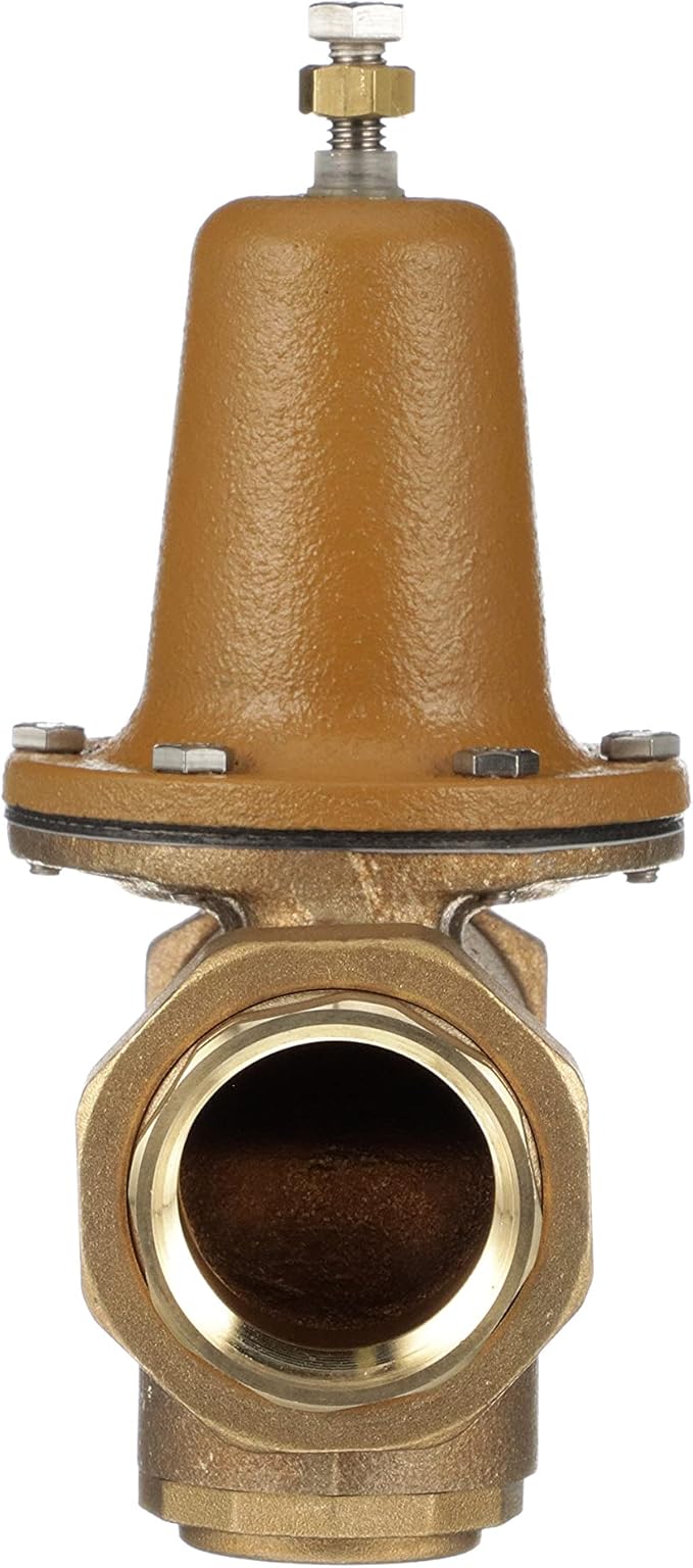 Watts LF25AUB-Z3 Series 1-1/2" Lead-Free Cast Copper Silicon Alloy Water Pressure Reducing Valve, NPT Female Union x NPT Female Outlet, Polymer Seat, Adjustable Pressure 25 to 75 psi, Maximum 300 psi