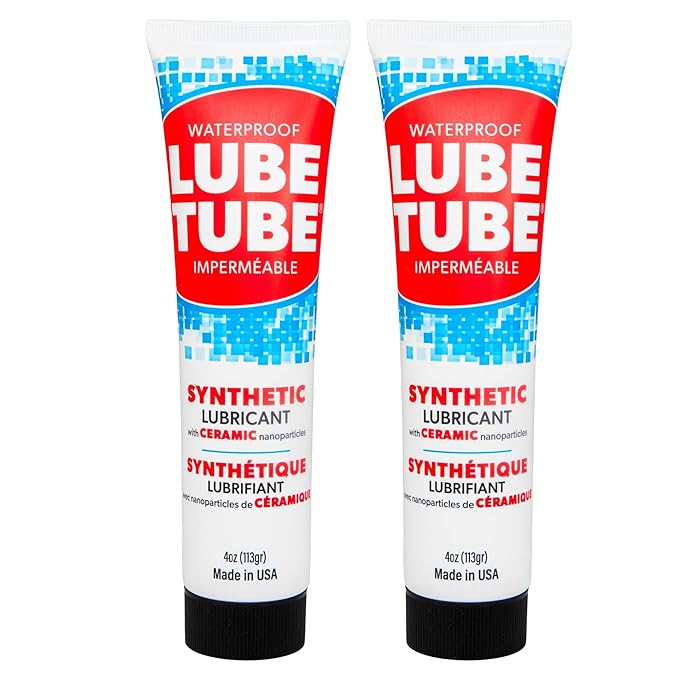LubeTube 4oz (2-Pack) Multipurpose Synthetic Grease for Pool Equipment, Plumbing Fixtures, RV Toilets, Marine Systems, Machinery & Household Use – PFAS-Free, Food-Grade, Ceramic-Enhanced – Made in USA