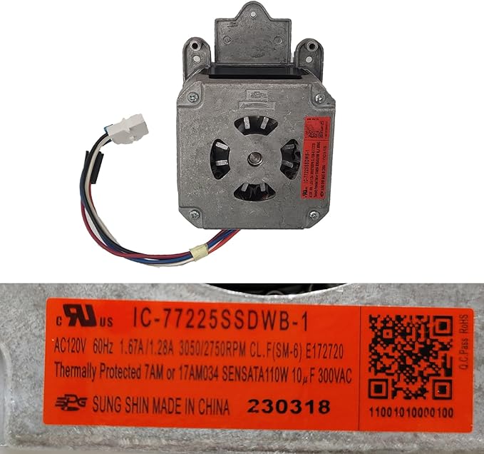 DD81-01640A for Samsung Dishwasher Circulation Pump Motor IC-77225SSDWB-1 Fit for Samsung Dishwasher DW80R5060UG/AA,DW80F600UTW/AC,DW80R5060US/AA