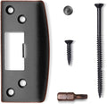 Oversized Door Strike Plate, Extra Large Striker Plate, Large Opening to Fix Door Latch Misalignment, Cover Worn Jamb Slot, Heavy Duty Version(Oil Rubbed Bronze, 1 Pack)