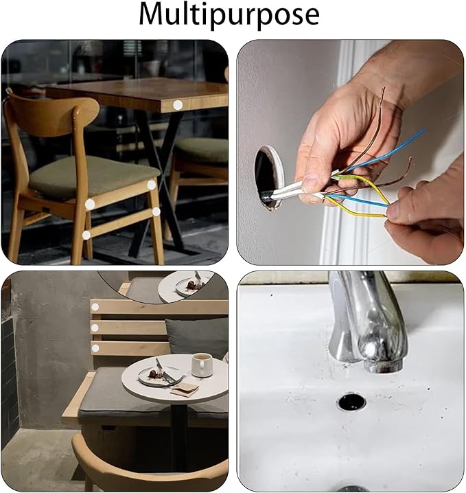 6 Pcs White Plastic Hole Plugs, 60mm(2-3/8") Flush Type Panel Plugs, Round Snap Knockout Locking Plugs for Furniture Insert End Caps Panels