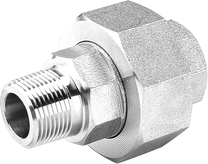 Stainless Steel 304 Cast Pipe Fitting, Union, 1-1/4" NPT Female x 1-1/4" NPT Male, 1pc