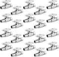 Straight Stop Valve,1/2 Inch Pex Expansion X 3/8 Inch OD Compression Straight Shut-off Valve with 1/4 Turn on/off (Pack of 20,ASTM F1960)(VALVE098-20Pack)