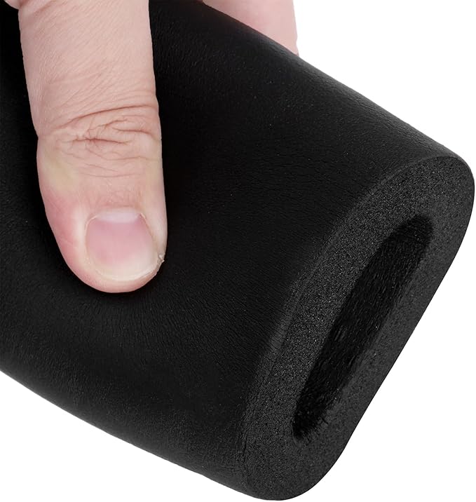 uxcell Foam Tubing for Handle Grip Support, Pipe Insulation Outside Pipe Lagging, 32mm ID 50mm(2 Inch) OD 1m Black