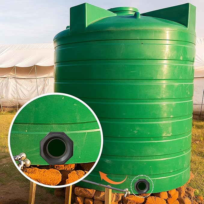 Bulkhead Fitting 4 Inch PVC - Heavy-Duty Plumbing Kit for Water Tank, Aquariums, Rain Barrels & Pools with Reinforced Seals