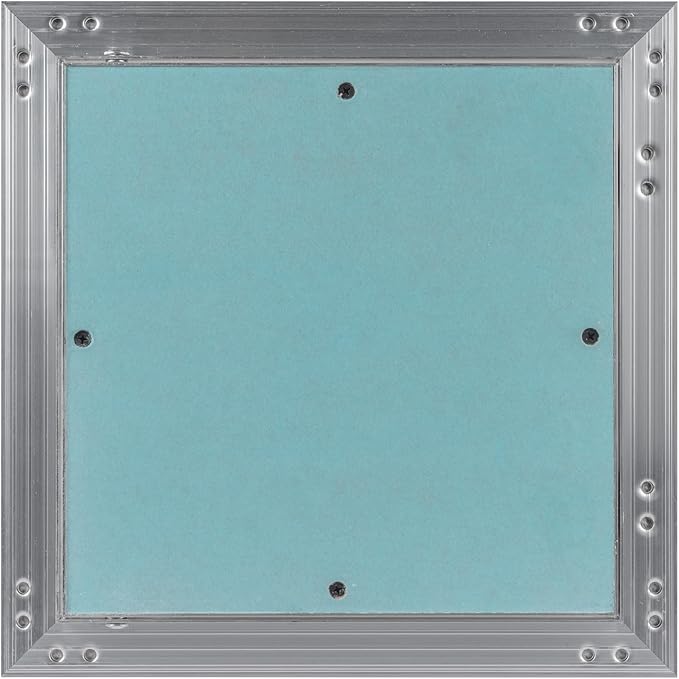 Vent Systems 10" x 10" Inch Aluminum Drywall Access Panel – Recessed Metal Square Inspection Door for Wall, Ceiling, Plumbing, HVAC System – Indoor Use for Home, Garage, Office Renovation or Repair