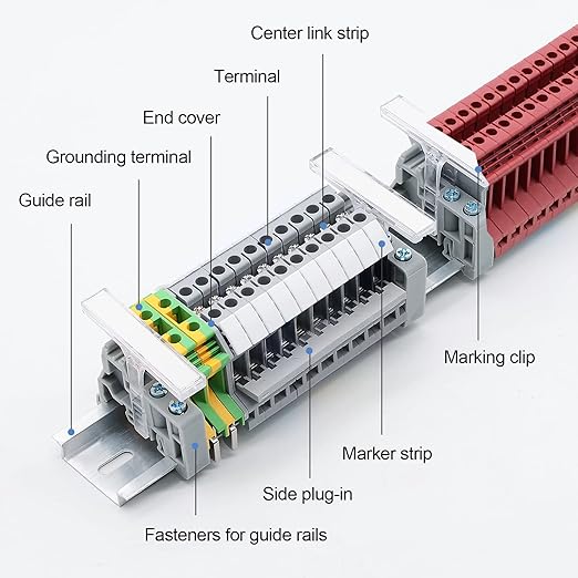 Terminal Block Kit, Rail Type Voltage Terminal, Rail Combined Terminal Block