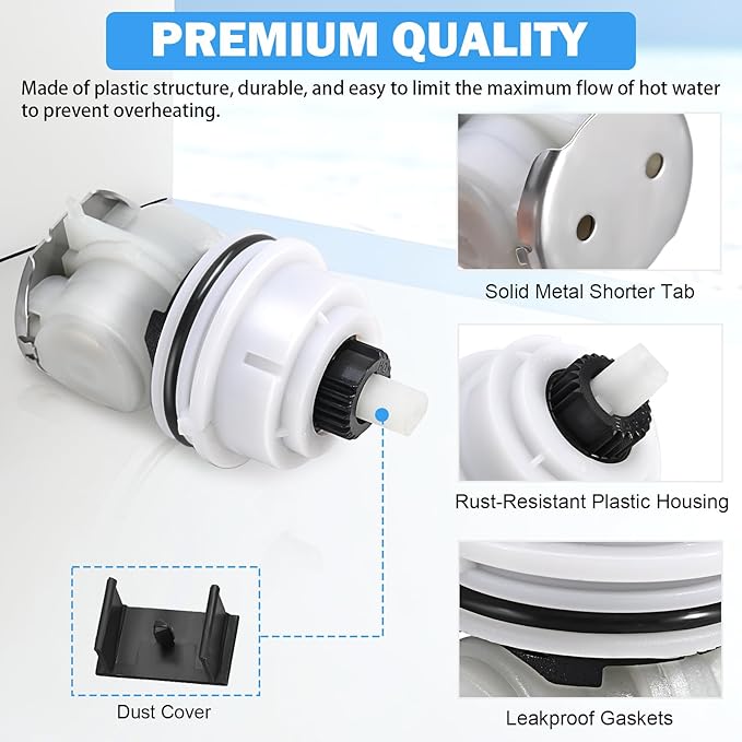 RP32104 Delta Shower Cartridge Replacement for Delta Monitor 1700 Series (1998-2005) Dual Function Bath Tub and Shower Faucet Parts Delta Shower Faucet Cartridge Assembly