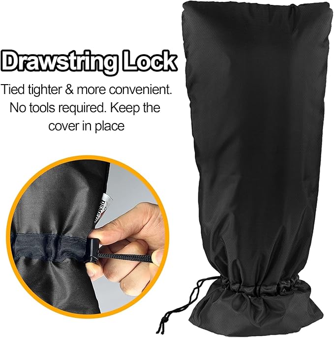 XXL Outdoor Faucet Covers for Winter, 3M Thinsulate Sprinkler Freeze Protector, 25”H x 13”W for Garden Lawn Faucets and Yard Hydrant, Waterproof Insulated Spigot Cover, Reusable Faucet Sock