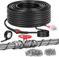 130FT Heat Tape for Water Pipes, -40°F Deicing Cable,Pipe Heat Cables for Roof,Gutter，Farm，Freeze Protetion Heating Wires, Heated Water Hose,Plumbing Fixtures,120V 5W/FT (130FT)
