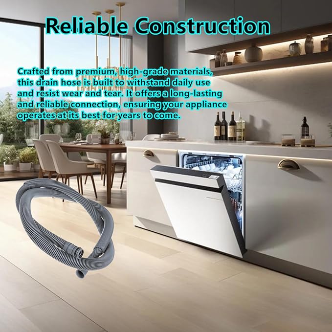 AEM74333104 Drain Hose Assembly Replacement for LG Kenmore Dishwasher Compatible with AP7034217 PS16621806 LDF5545ST LDT7797ST LDF5545SS LDFN3432T LDFN343LS LDFN4542S LDP6810BD LDT5665ST