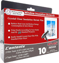 Insulating Film Window Kit to Keep Cold Out Window Shrink Film Insulator Kit (10 Windows)