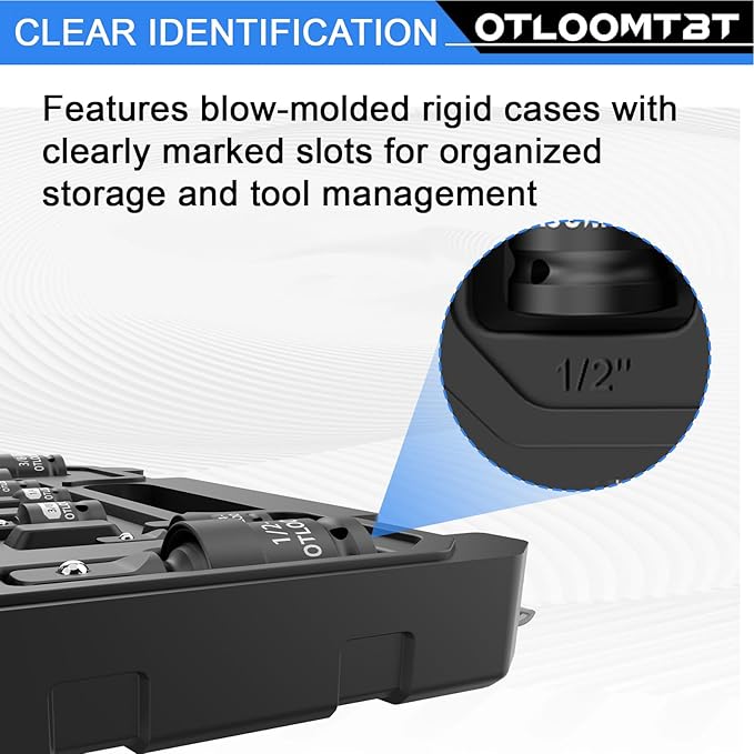 11PCS Impact Socket Adapter Set & Swivel Socket - Crafted from Industrial-Grade CR-MO Steel. Heavy-Duty Drop-Resistant Plastic Case 3/8 to 1/2 Adapters, 1/4 3/8 1/2 universal joint sockets