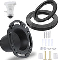RV Toilet Seal and 3" Socket Floor Flange Kit for Dometic 300 310 320 RV Toilets, Replacement Parts Kit 385345892 Flange, 385311658 Flush Ball Seal and 385311652 Base Seal Gasket, 3 in 1 Repair Kit