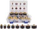 8 Sizes (19pcs) Neoprene Rubber Expansion Plug 3/4" 7/8" 1" 1-1/8" 1-1/4" 1-3/8" 1-1/2" 1-5/8", Automotive Rubber Freeze Frost Plug Fit Hole Size: 3/4"~1-3/4" (19mm~44mm)