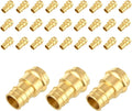 30-Pack HeSun Copper Press Fitting Adapter, 1/2" PRESS X 3/4" PEX-A Expansion F1960 Coupling, LF Brass