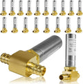 Water Hammer Arrestor,1/2Inch Tee Stainless Steel Water Arrestor,Pex Crimp Connection(20PACK,Stainless Steel Arrestor)(HAMMER011-20Pack)