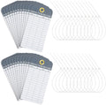 Juvale Inspection Tags for Equipment - 24-Pack, 6 x 3 in White PVC - Waterproof & Rip-Resistant with Eyelets & Cable Ties - Maintenance Log Sticker & Monthly Inspection Tags