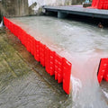 Flood Protection Barrier, 2/3/4/5/6/7/8/9/10/20/30-Pcs Wall Plastic Flood Prevention Board Water Absorbent Dams Diverter Door Dam Flood Barrier Water Barrier(4-Pcs)