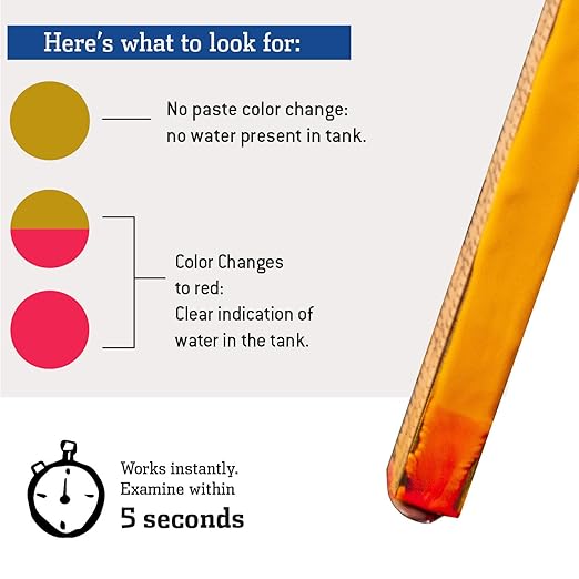 Gasoila Water Finding Paste - Fuel Water Detection Gasoline, Diesel, Kerosene, Petroleum | 2.5 oz Tube | Quick Color Change | Reliable & Easy to Use | Ideal for Fuel Storage Tanks & Non-Ethanol Fuel