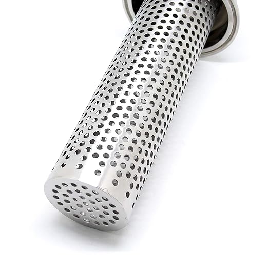 QiiMii 1.5" Tri-Clamp Filter SS304 Sanitary Fittings Inline Straight Strainer with 100 Mesh Stainless Steel Screen（1.5 INCH）