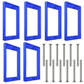 6 PCS 1/4" Single Gang Outlet Box Extenders with 12 Screws - Electrical Outlet Extender Receptacle Box Extenders for Electrical Outlet Switches, Blue